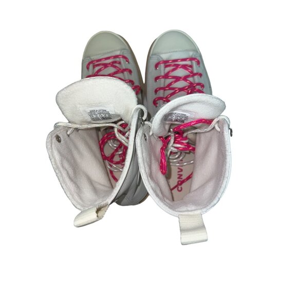 Converse Chuck Taylor Crafted Boots Egret White Pink Men's 8.5 Women's 10 NEW! - Picture 10 of 11